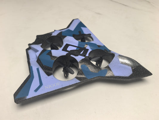 NIGOE Remote Control Airplane, 2.4GHz RC Stunt Plane with 360° Flips, Emergency Stop, 4 Powerful Motors, One-Key Takeoff/Landing, Durable EPP Foam, Removable Battery & Cool LED Lights